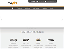 Tablet Screenshot of cayintech.com